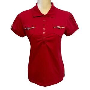 More to Love NWT Red Polo Shirt Women Various